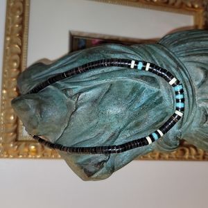 Vintage Navajo Multi-stone & Sterling Silver Necklace